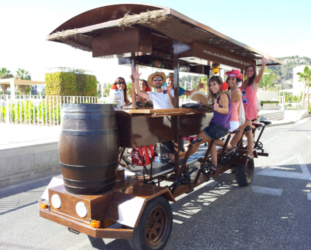 Malaga beer bike
